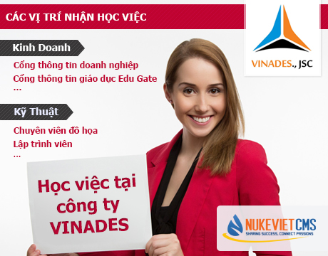 H?c vi?c t?i cng ty VINADES