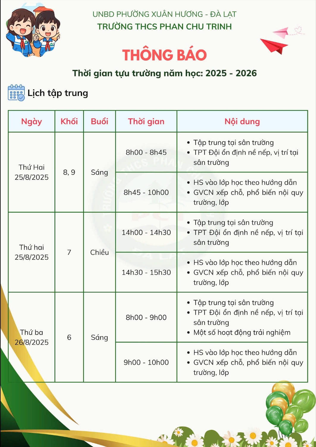 TỰU TRƯỜNG